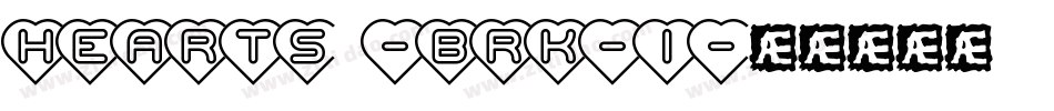 Hearts -BRK-1字体转换